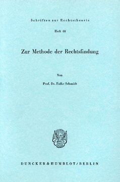 Zur Methode der Rechtsfindung: Aus dem Schwedischen und Englischen übertragen von Joachim Heilmann