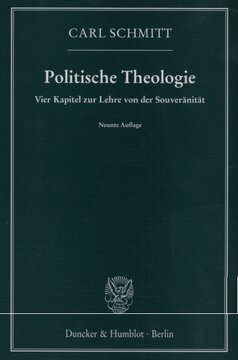Politische Theologie: Vier Kapitel zur Lehre von der Souveränität