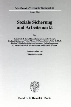 Soziale Sicherung und Arbeitsmarkt