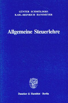 Allgemeine Steuerlehre