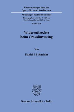 Widerrufsrechte beim Crowdinvesting
