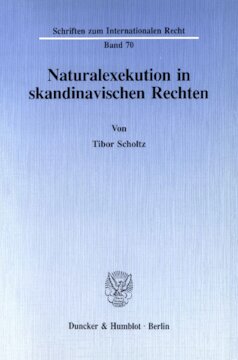 Naturalexekution in skandinavischen Rechten