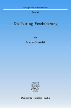 Die Pairing-Vereinbarung