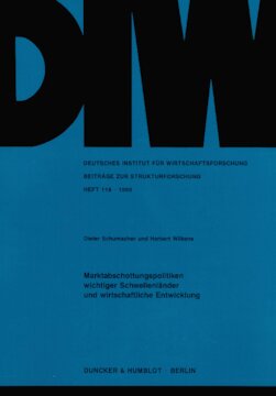 Marktabschottungspolitiken wichtiger Schwellenländer und wirtschaftliche Entwicklung: Empirische Untersuchungen am Beispiel der Elektronikindustrie und des Kraftfahrzeugbaus in Brasilien, Indien und Korea