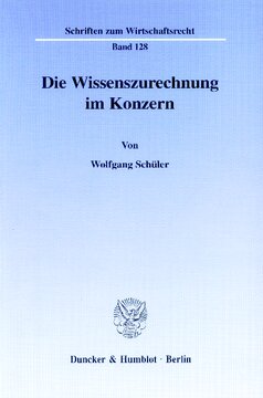 Die Wissenszurechnung im Konzern