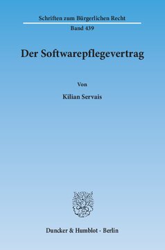 Der Softwarepflegevertrag