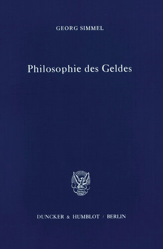 Philosophie des Geldes
