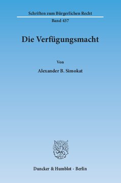 Die Verfügungsmacht