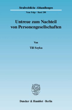 Untreue zum Nachteil von Personengesellschaften