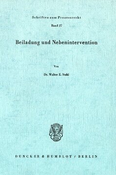 Beiladung und Nebenintervention