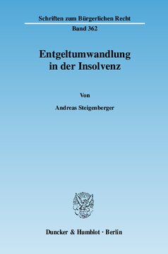 Entgeltumwandlung in der Insolvenz