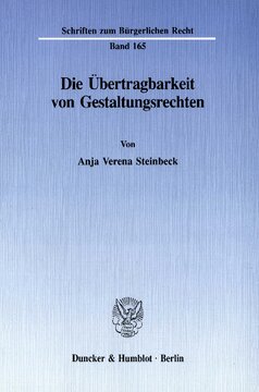 Die Übertragbarkeit von Gestaltungsrechten