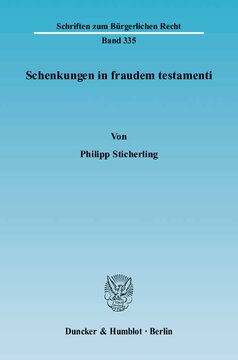 Schenkungen in fraudem testamenti: Zur analogen Anwendbarkeit der §§ 2287, 2288 BGB beim gemeinschaftlichen Testament. Zugleich ein Beitrag zur Entstehungsgeschichte der Bindungswirkung des gemeinschaftlichen Testaments im Bürgerlichen Gesetzbuch
