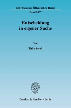 Entscheidung in eigener Sache
