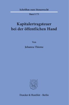 Kapitalertragsteuer bei der öffentlichen Hand
