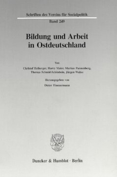 Bildung und Arbeit in Ostdeutschland