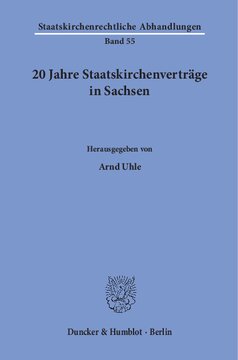 20 Jahre Staatskirchenverträge in Sachsen