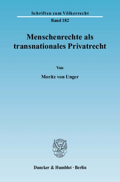 Menschenrechte als transnationales Privatrecht