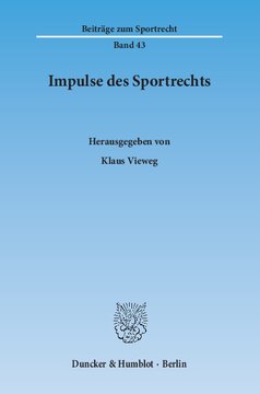 Impulse des Sportrechts