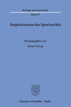 Inspirationen des Sportrechts