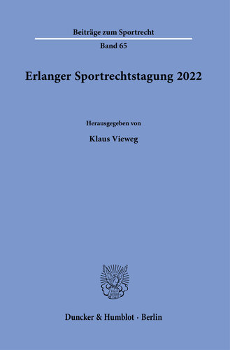 Erlanger Sportrechtstagung 2022