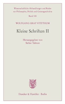 Kleine Schriften II: Herausgegeben von Stefan Talmon