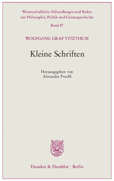 Kleine Schriften: Hrsg. von Alexander Proelß