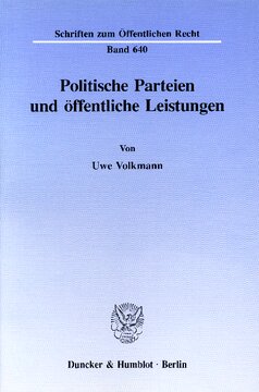 Politische Parteien und öffentliche Leistungen