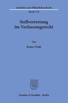Stellvertretung im Verfassungsrecht