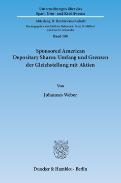 Sponsored American Depositary Shares: Umfang und Grenzen der Gleichstellung mit Aktien
