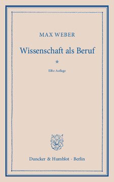 Wissenschaft als Beruf