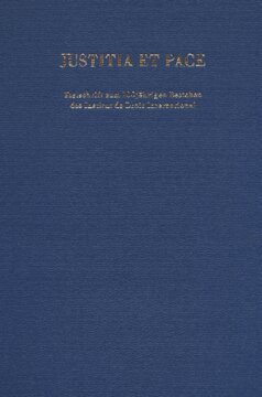 Justitia et Pace: Festschrift zum 100jährigen Bestehen des Institut de Droit International