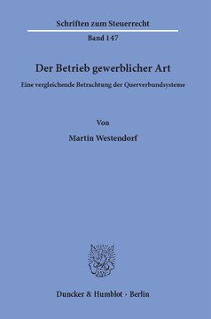 Der Betrieb gewerblicher Art: Eine vergleichende Betrachtung der Querverbundsysteme