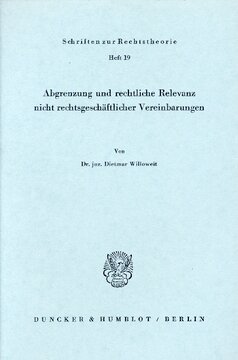 Abgrenzung und rechtliche Relevanz nicht rechtsgeschäftlicher Vereinbarungen