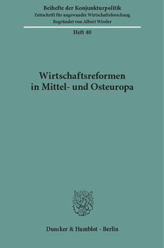 Wirtschaftsreformen in Mittel- und Osteuropa: Tagungsband zur Jahrestagung der Arbeitsgemeinschaft deutscher wirtschaftswissenschaftlicher Forschungsinstitute e. V. im Mai 1992 in Bonn