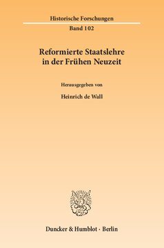 Reformierte Staatslehre in der Frühen Neuzeit