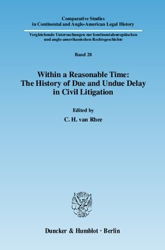 Within a Reasonable Time: The History of Due and Undue Delay in Civil Litigation