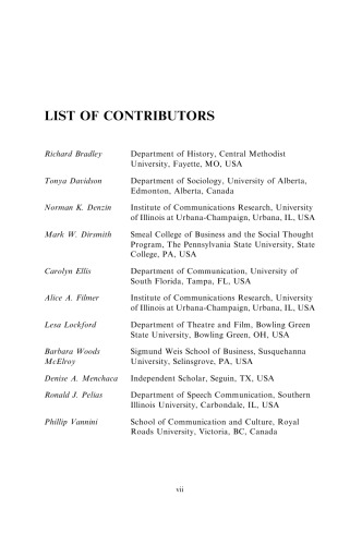 Studies in Symbolic Interaction, Vol. 29