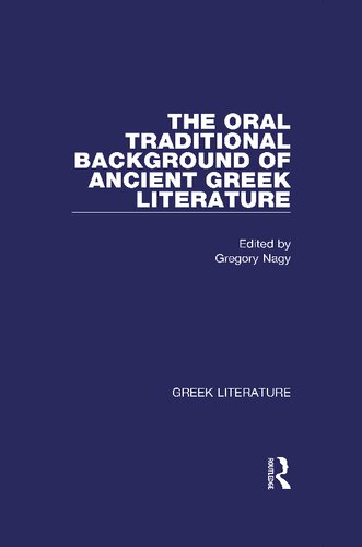 The oral Traditional Background of Ancient creek Literature