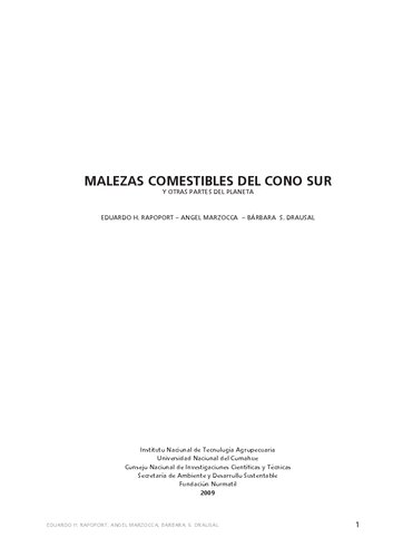 Malezas comestibles del Cono Sur y otras partes del planeta