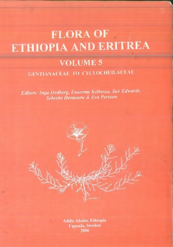 Flora of Ethiopia and Eritrea (Volume 5 Gentinaceae to Cyclocheilaceae)