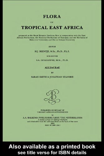 Flora of Tropical East Africa - Alliaceae (2003)