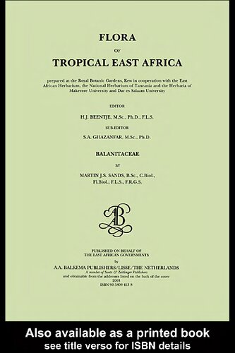 Flora of tropical East Africa - Balanitaceae (2003)
