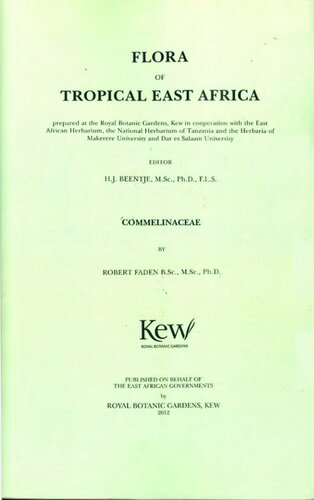 Flora of Tropical East Africa: Commelinaceae