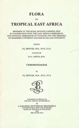 Flora of Tropical East Africa - Cymodoceaceae (2002)