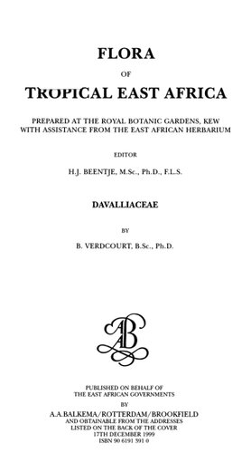 Flora of Tropical East Africa - Davalliaceae (1999)