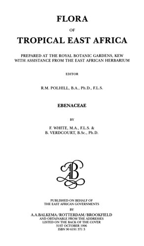 Flora of Tropical East Africa - Ebenaceae