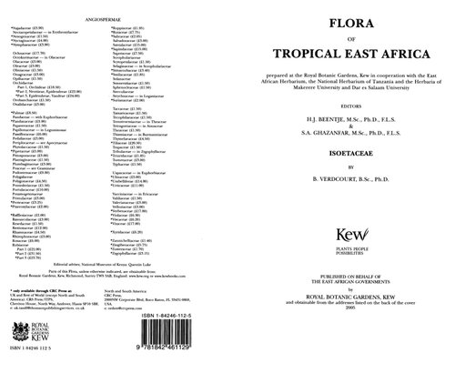 Flora of Tropical East Africa: Isoetaceae