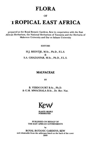 Flora of Tropical East Africa: Malvaceae