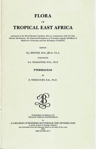 Flora of tropical East Africa - Pteridaceae (2002)